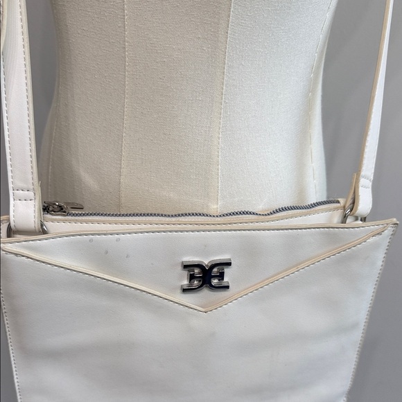Sam Edelman White Crossbody Bag with Silver Accent - Picture 5 of 13